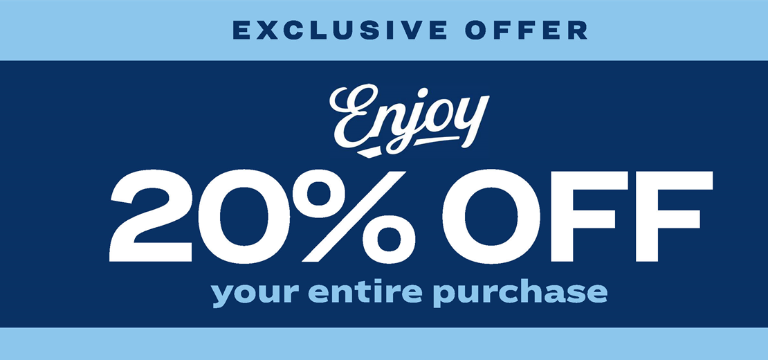 20% entire purchase at Academy